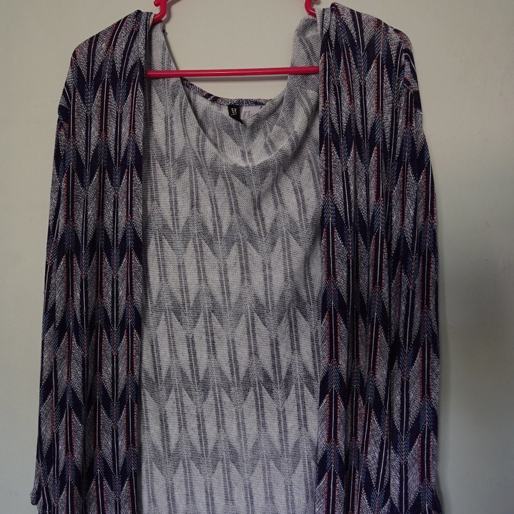 Flowy striped cardigan